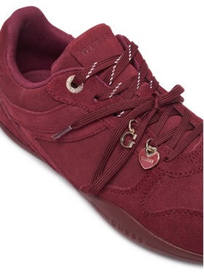 Guess Sneakersy FLFBE2 SUE12 Bordowy