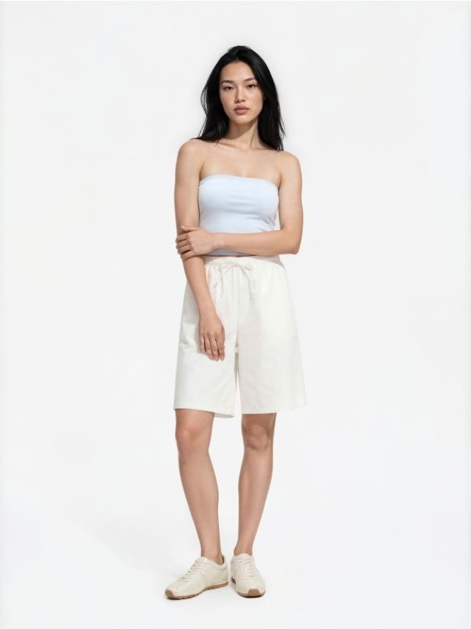 Top bandeau z modalem - jasnoniebieski
