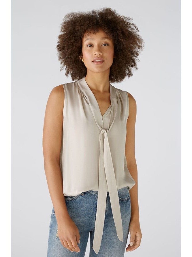 Oui Bluzka w kolorze beżowym rozmiar: 34