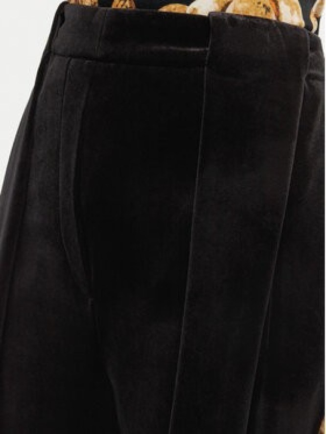 Balmain Spodnie materiałowe DF0PQ312JG50 Czarny Regular Fit