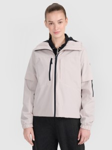 4F Kurtka przejściowa z membraną 5000 damska - beżowa XS
