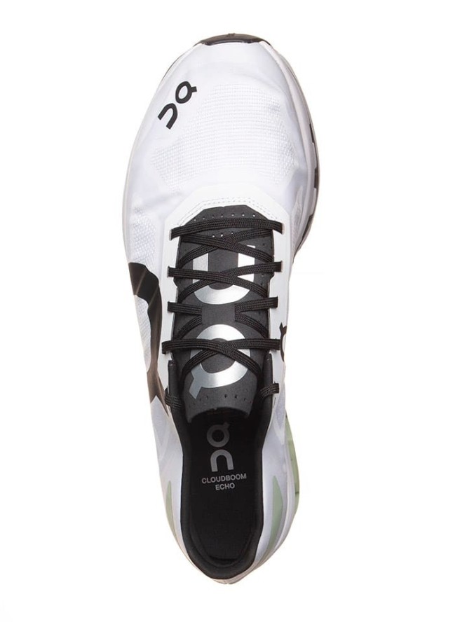 ON RUNNING Buty "Cloudboom Echo" w kolorze biało-zielonym do biegania rozmiar: 36,5