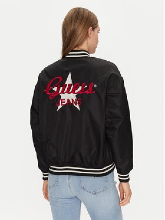 Guess Jeans Kurtka bomber W5RL43 WHAA2 Czarny Regular Fit