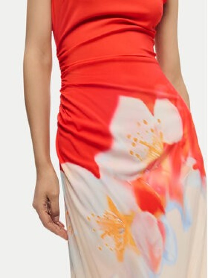 Desigual Sukienka letnia Lida 26SWVW18 Pomarańczowy Regular Fit