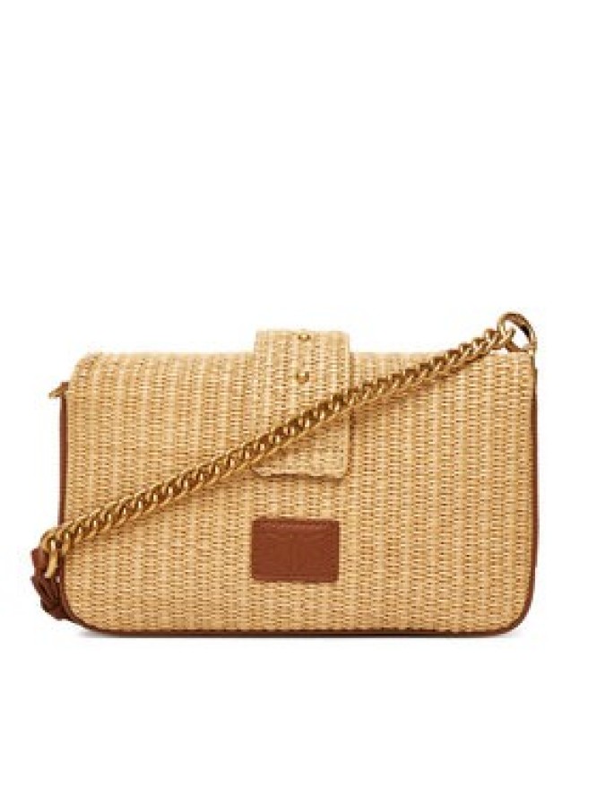 PINKO Torebka Love One Mini Slouchy Fl PE 25 PLTT 104340 A2CF Beżowy