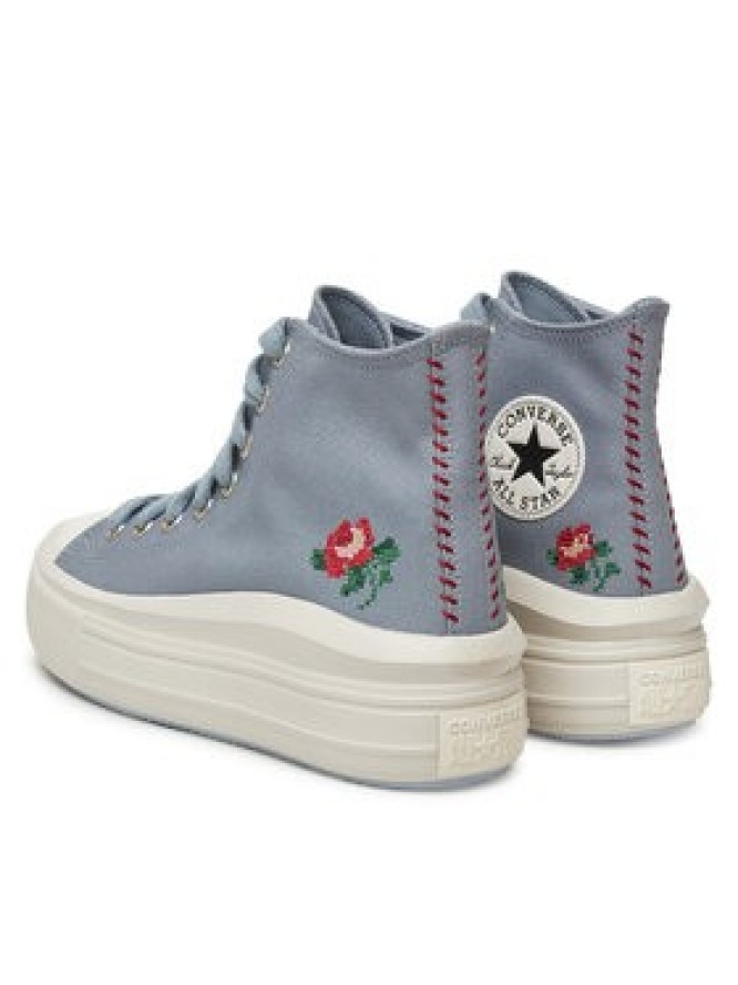 Converse Trampki Chuck Taylor All Star Move Platform Rose A12571C Szary