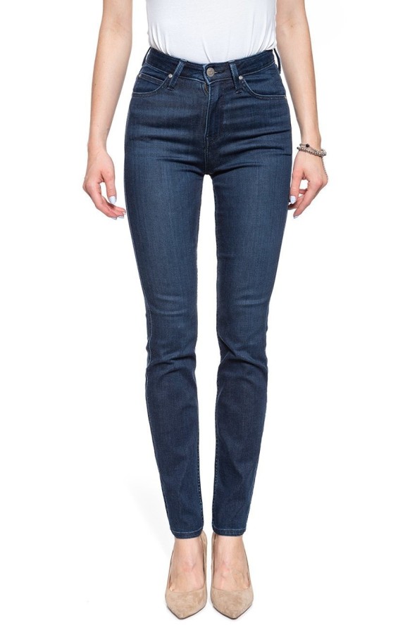 SPODNIE DAMSKIE LEE SCARLETT HIGH POLISHED INDIGO L626RKKD 112114347