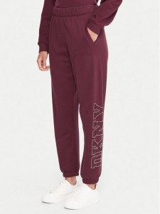 DKNY Sport Spodnie dresowe DP5P3737 Bordowy Regular Fit