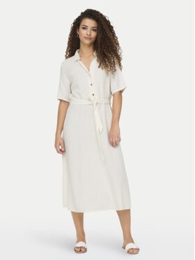 JDY Sukienka letnia Say 15338771 Biały Regular Fit