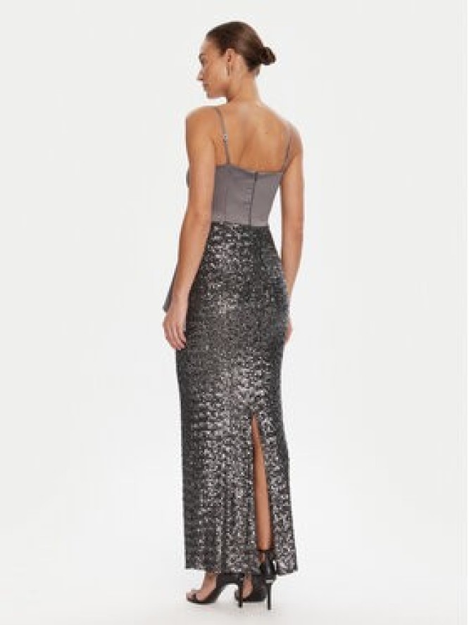 Rinascimento Sukienka wieczorowa CFC0124976003 Szary Slim Fit