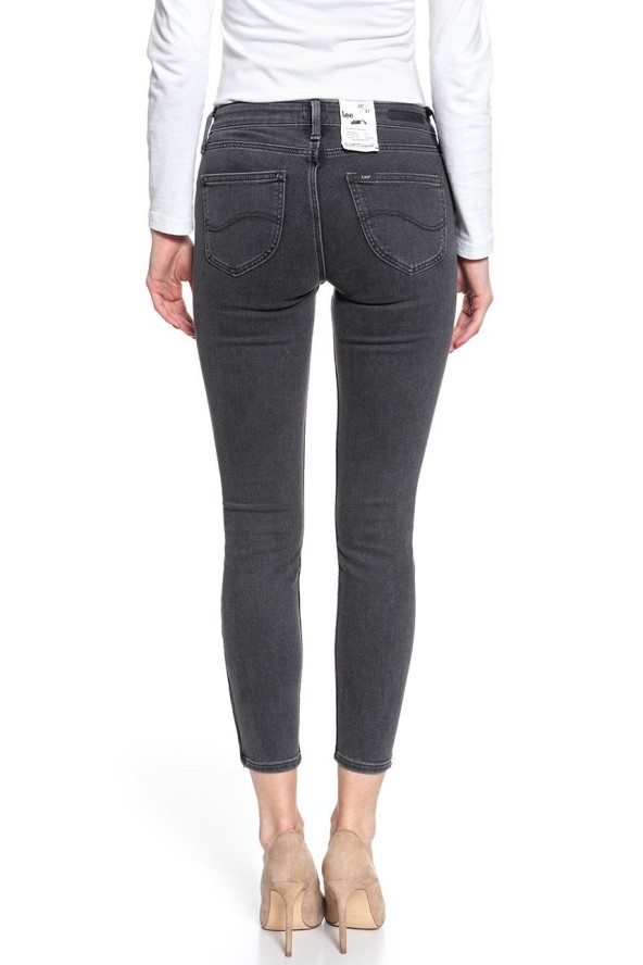 SPODNIE DAMSKIE LEE SCARLETT CROPPED CONCRETE GREY L30CYGCM 112106405