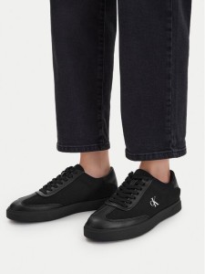 Calvin Klein Sneakersy Low Pro Cups Wt Canv Mg HW0HW03145 Czarny
