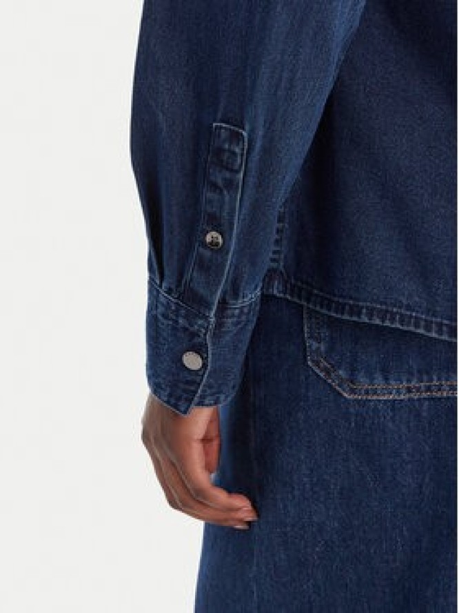 Guess Koszula jeansowa W6RH82 D6841 Granatowy Regular Fit
