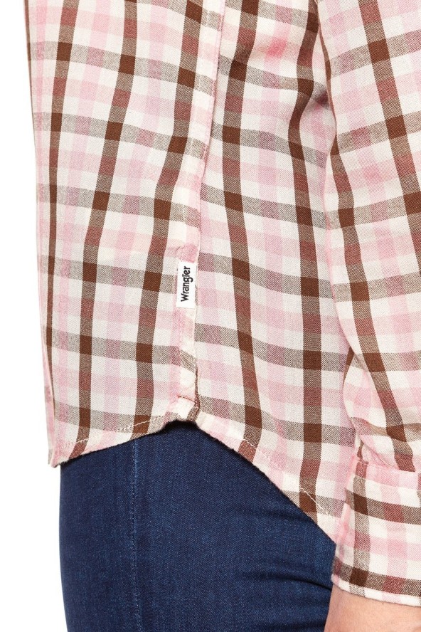 KOSZULA WRANGLER 1 PKT SHIRT CAMEO PINK W5241M1Y2 112129364