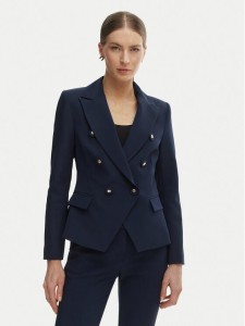 Rinascimento Marynarka CFC0127894003 Granatowy Slim Fit