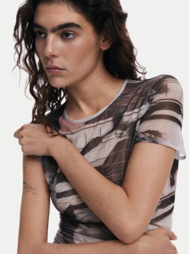 Desigual T-Shirt 25SWTK99 Czarny Regular Fit