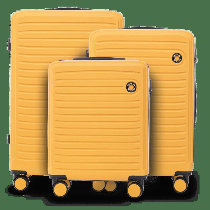 Komplet 3 WALIZEK Wings ABS+ COOT Yellow