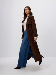 Jeansy wide leg - niebieski