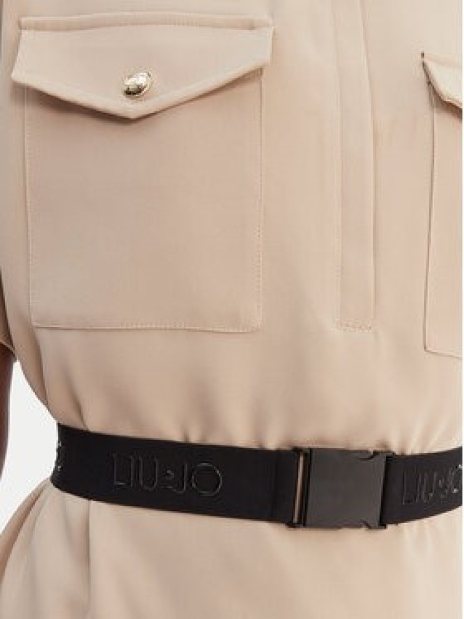 Liu Jo Sport Sukienka codzienna TA6020 TS923 Beżowy Regular Fit