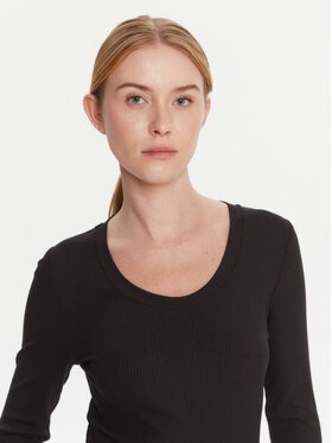 Calvin Klein Bluzka LV044D235G Czarny Slim Fit