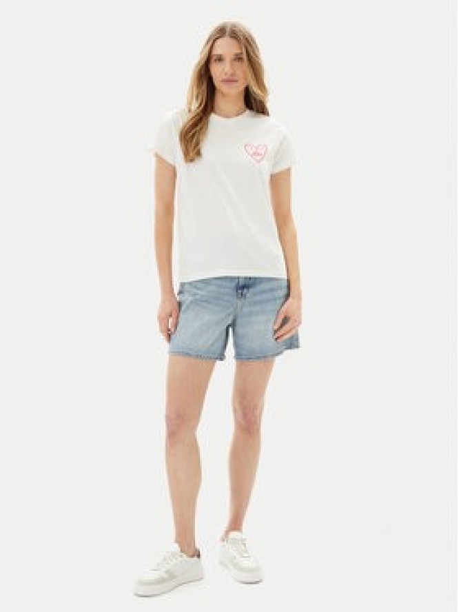 Lee Szorty jeansowe Stella 112363786 Niebieski Wide Leg