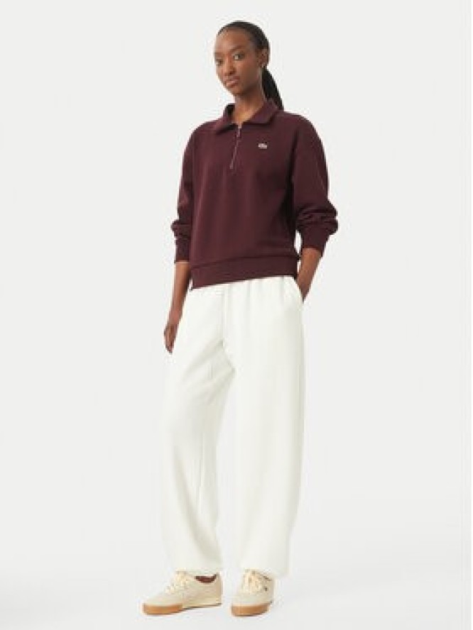 Lacoste Bluza SF5271 Brązowy ciemny Regular Fit