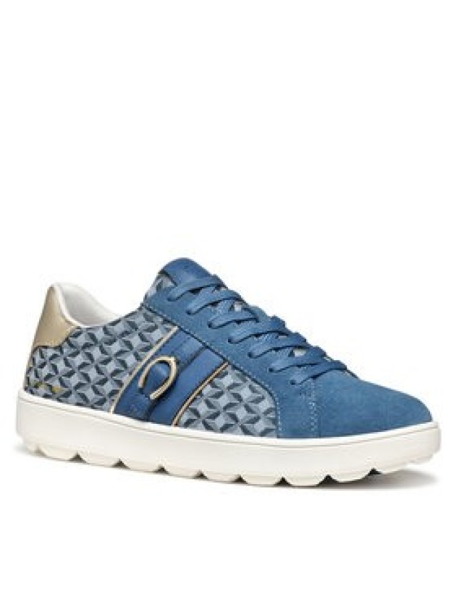 Geox Sneakersy D Spherica Ecub-1 D46WEA 0CK22 C4005 Niebieski