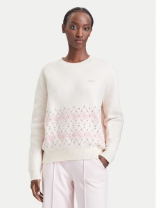 Guess Sweter V6BR16 Z2278 Kremowy Regular Fit
