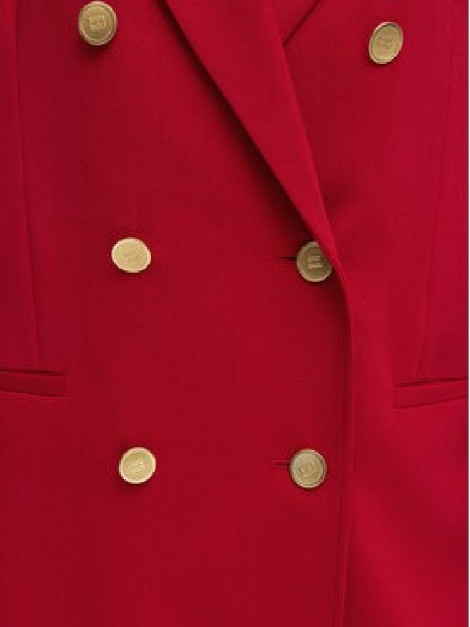 Tommy Hilfiger Marynarka WW0WW50784 Czerwony Relaxed Fit