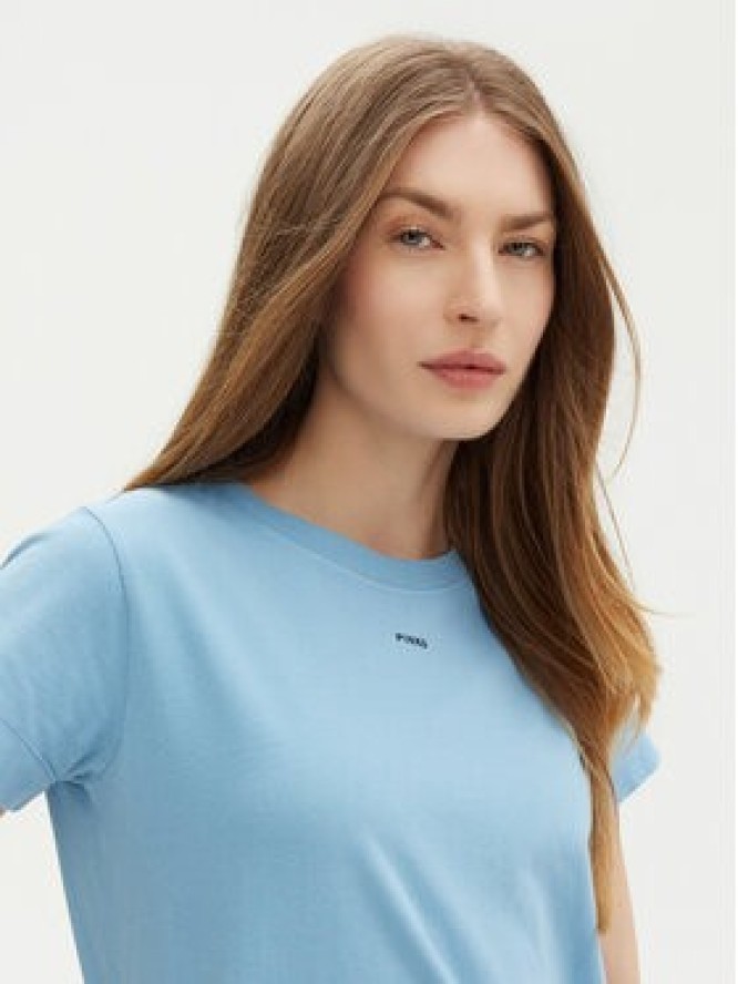 PINKO T-Shirt Basico 100373 Niebieski Regular Fit