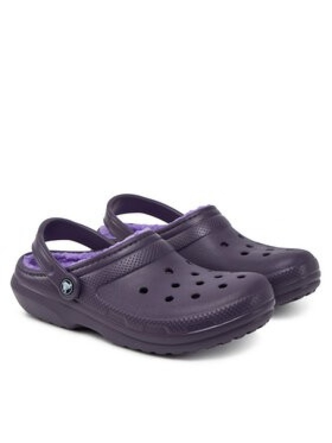 Crocs Klapki Classic Lined Clog 203591 Fioletowy