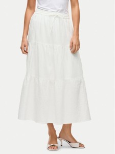 Vila Spódnica maxi Lania 14105428 Biały Regular Fit