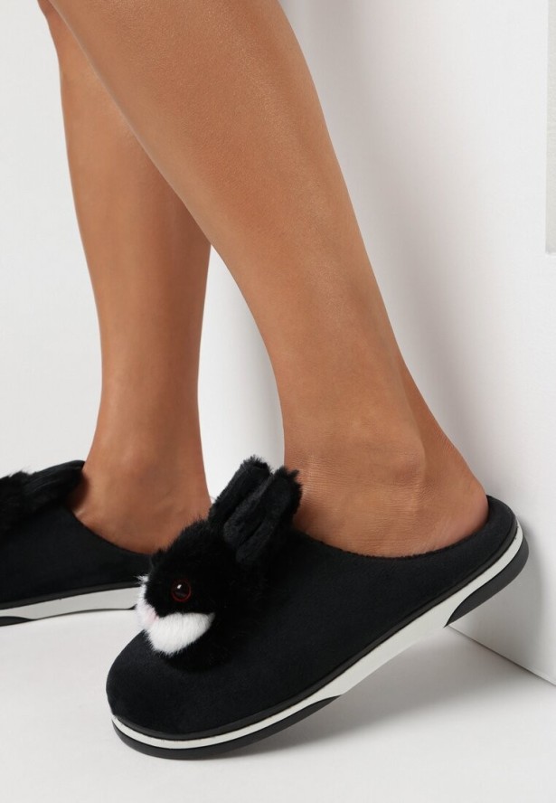 Czarne Kapcie Orike
