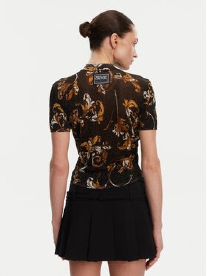 Versace Jeans Couture Sweter 78HAFM07 Czarny Slim Fit