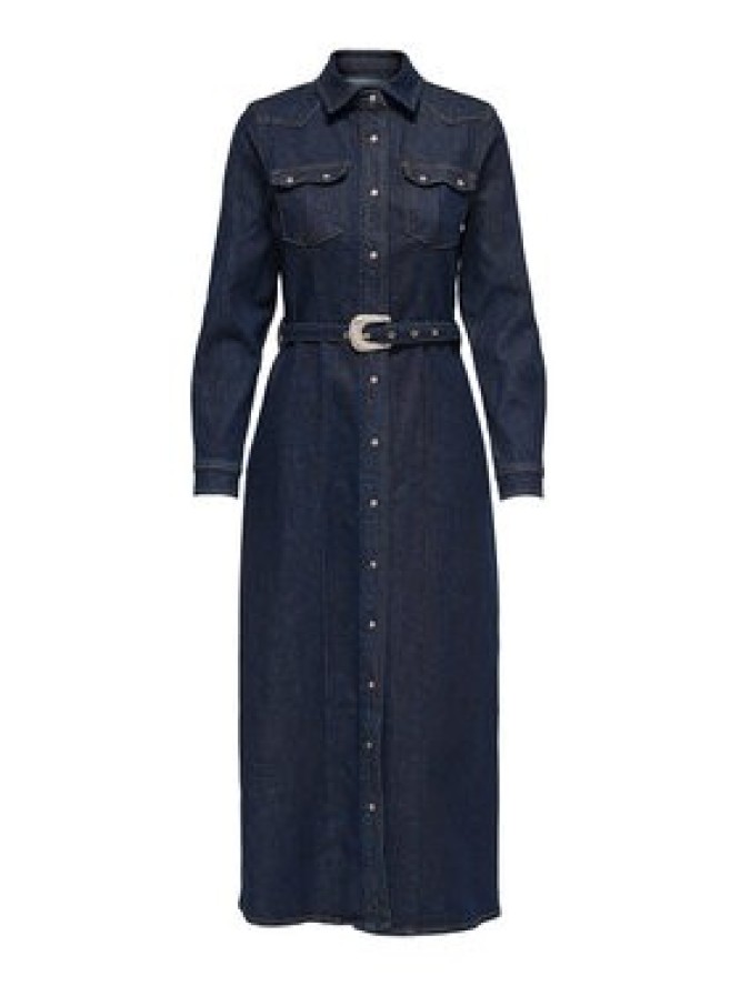 ONLY Sukienka jeansowa Camomile 15357757 Granatowy Regular Fit