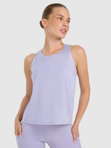 4F Top treningowy szybkoschnący damski - niebieski S