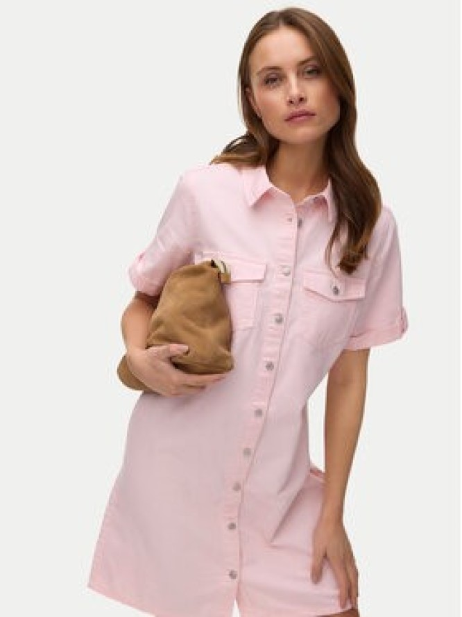 Vero Moda Sukienka jeansowa Jennie 10309665 Różowy Regular Fit