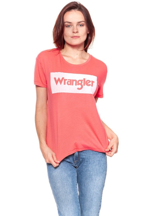 WRANGLER T SHIRT DAMSKI DRAPE TEE DUBARRY W7016DIVZ 112130885