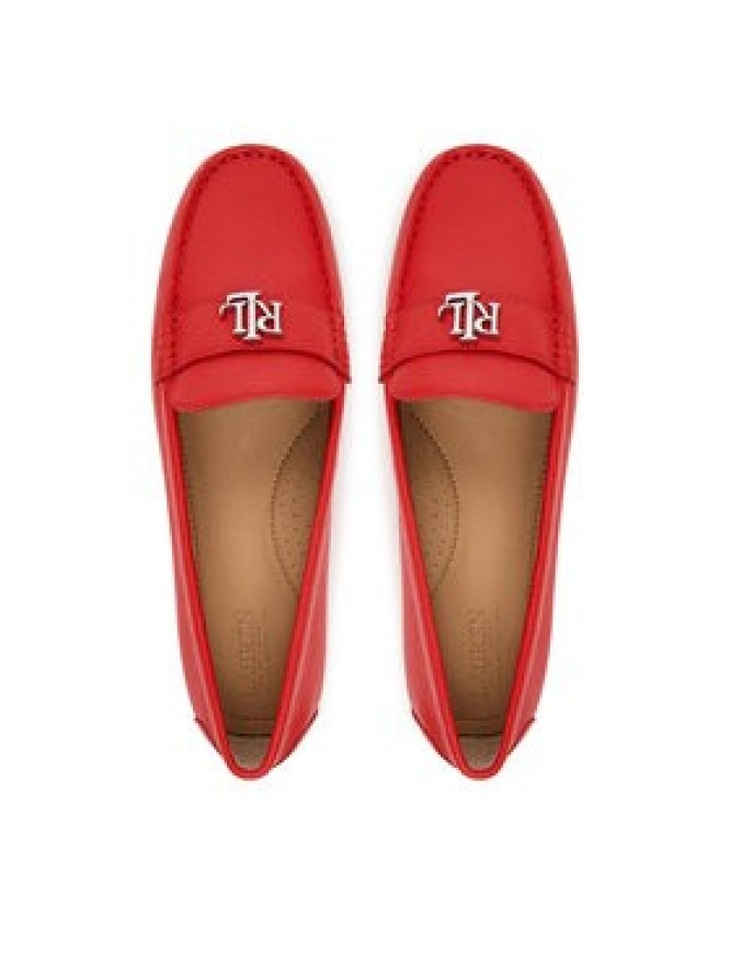 LAUREN RALPH LAUREN Mokasyny Kingad 802942768015 Pomarańczowy