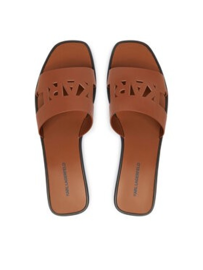 KARL LAGERFELD Klapki Skoot III KL80405C Brązowy