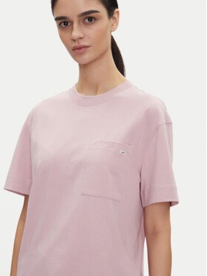 Lee T-Shirt Pocket 112363619 Fioletowy Relaxed Fit