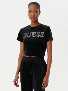 Guess T-Shirt V3BI01 K0232 Czarny Regular Fit