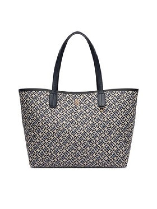 Tommy Hilfiger Torebka Th Icon Tote Jacquard AW0AW18889 Niebieski