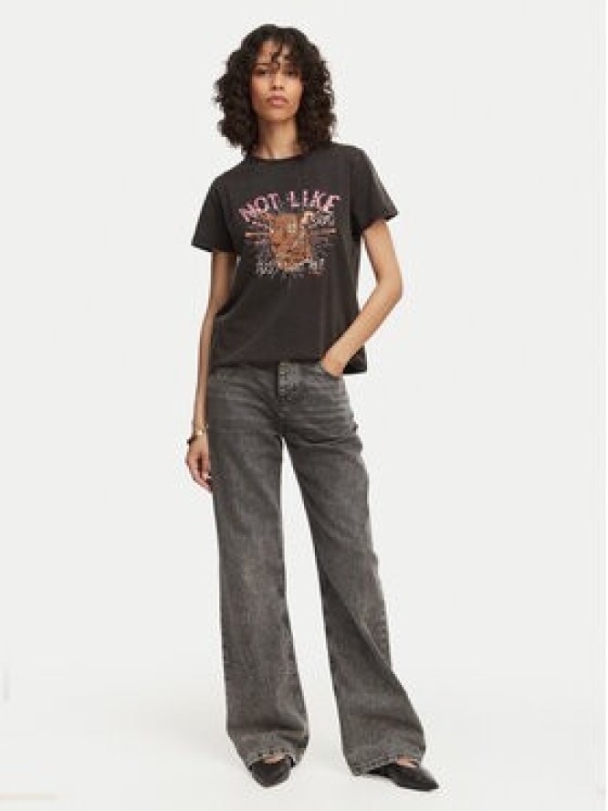 LOLA CASADEMUNT T-Shirt MS2615050 Czarny Regular Fit