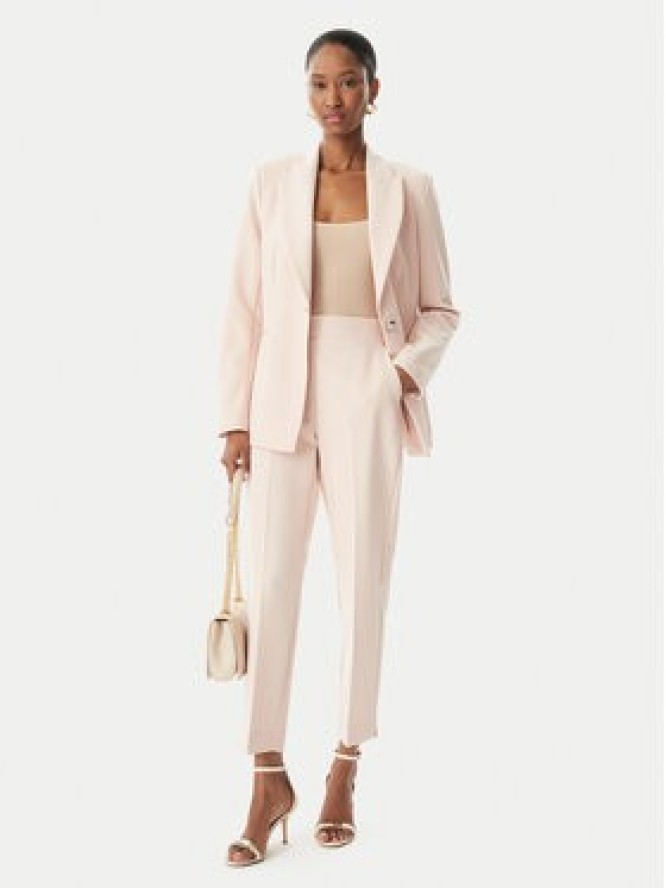 Maryley Spodnie materiałowe 26EB616/43PY Różowy jasny Regular Fit