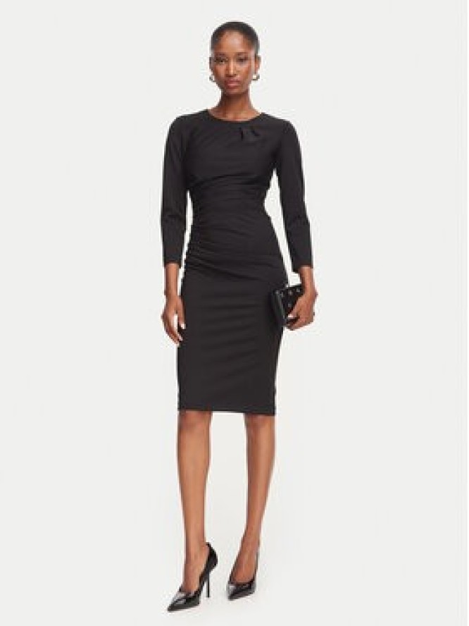 Rinascimento Sukienka koktajlowa CFC0130327003 Czarny Slim Fit