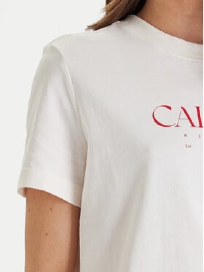 Calvin Klein Jeans T-Shirt Cktail Concept LV047E813G Biały Regular Fit