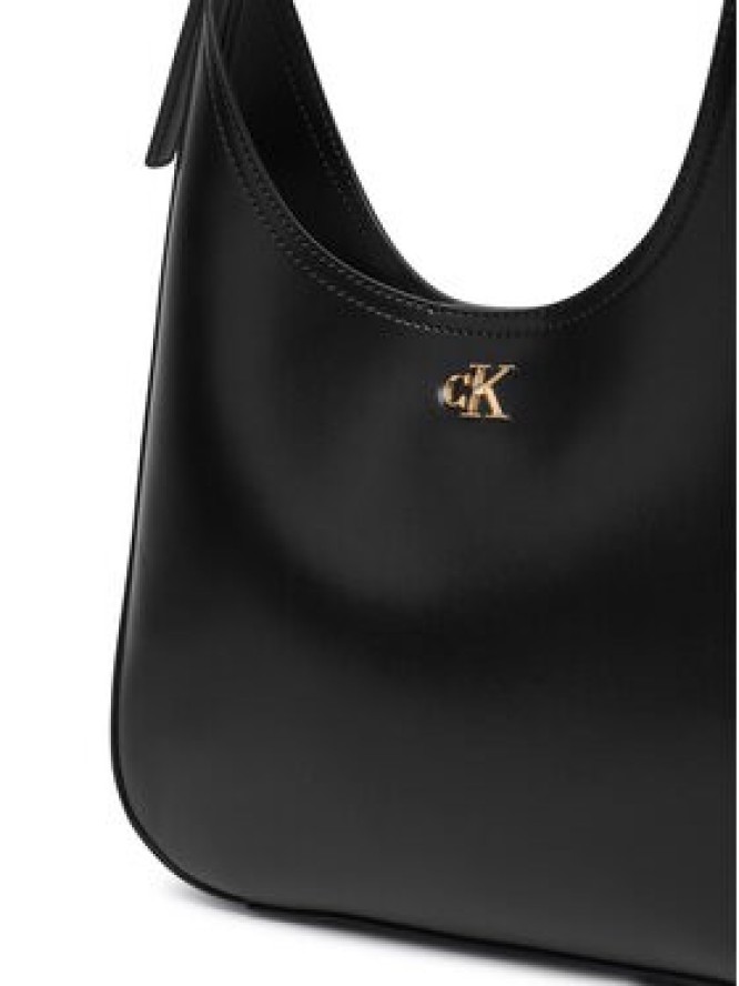 Calvin Klein Torebka Ck Medium Shoulder Bag LV04F3522G Czarny