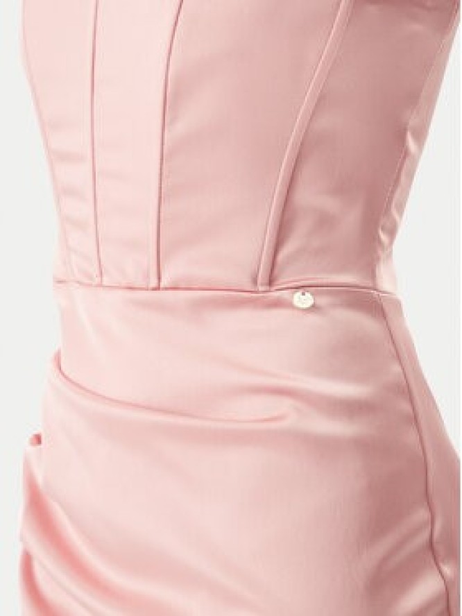 Rinascimento Sukienka koktajlowa CFC0123676003 Różowy Regular Fit