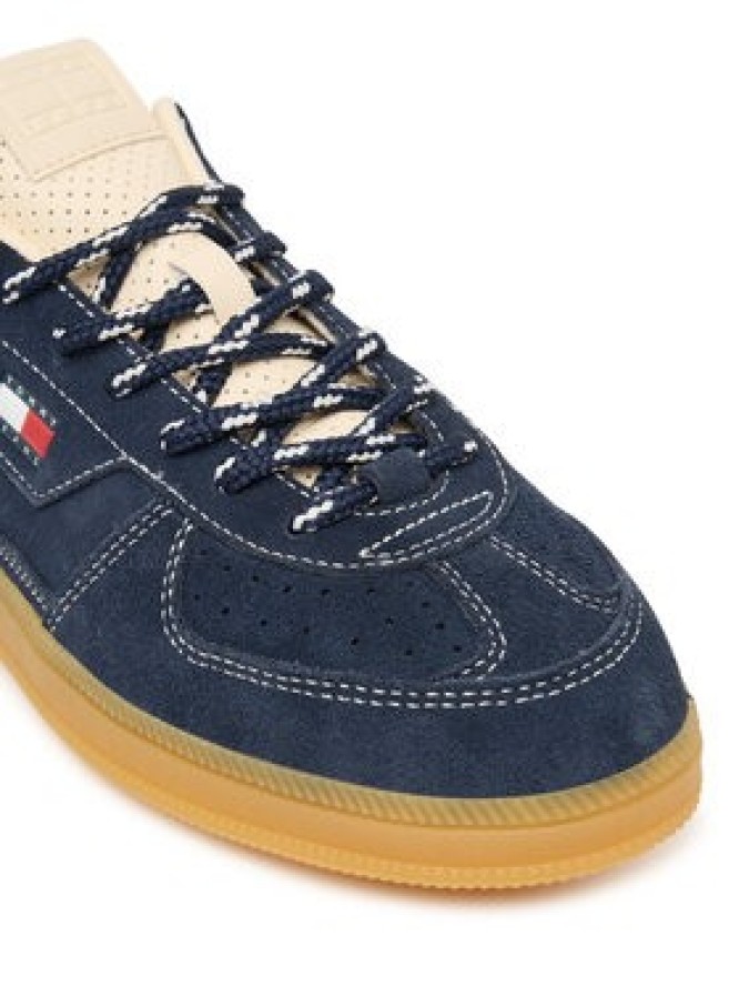 Tommy Jeans Sneakersy Mu The Greenwich Edge Suede EN0EN03050 Granatowy